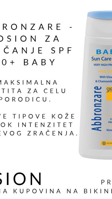 Abbronzare - losion za sunčanje SPF 50+ Baby PR002
